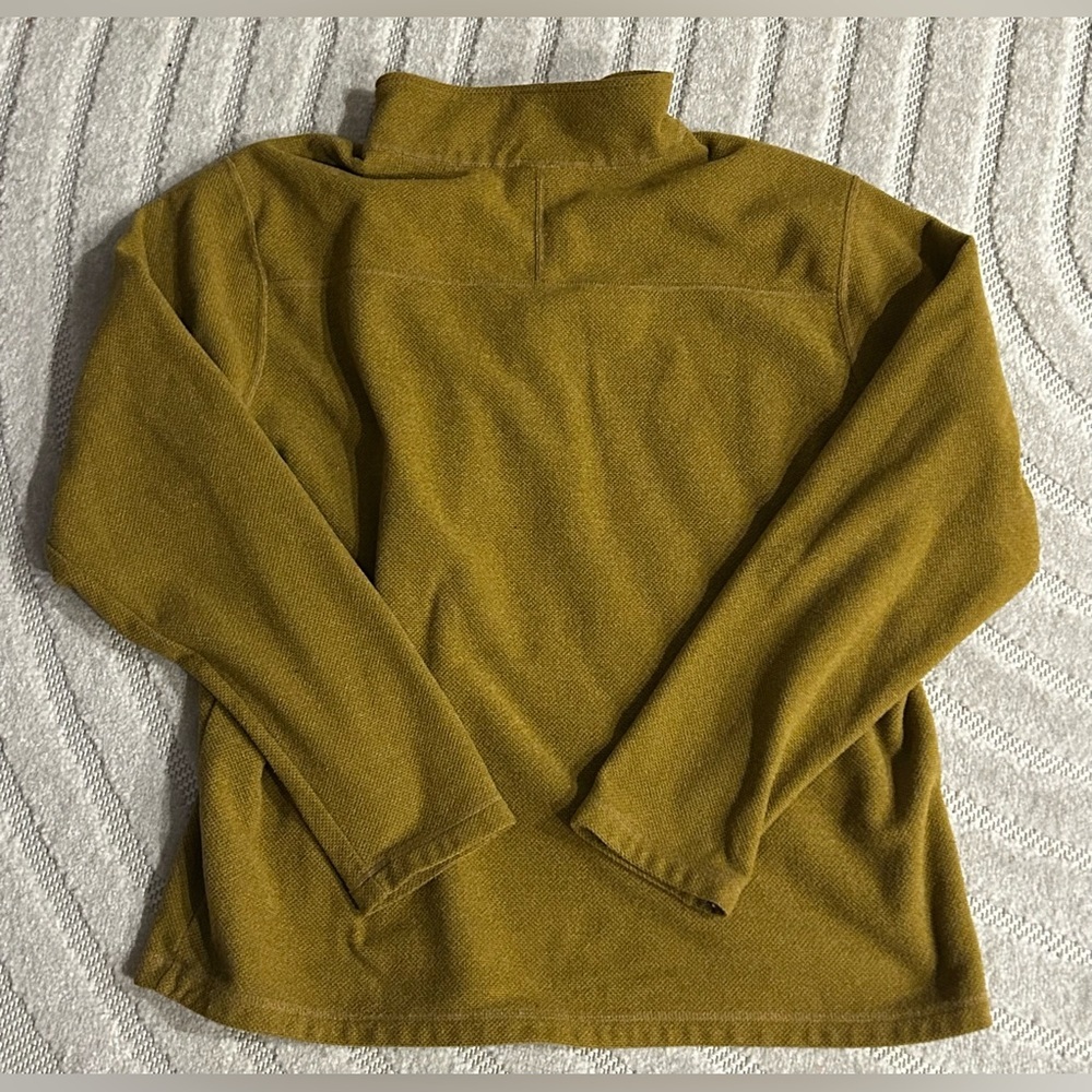 The North Face Men’s Fleece Pullover Gold/Khaki Quarter-Zip Jacket - XL - Picture 6 of 11